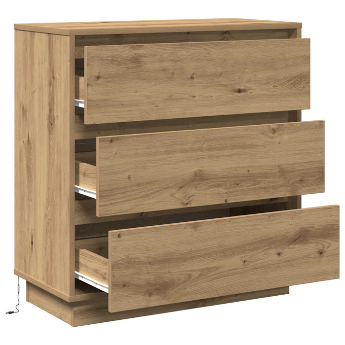 Dulap de noapte cu sertar Stejar Artizanal 71 x 34,5 x 75 cm - WALTI WALTI