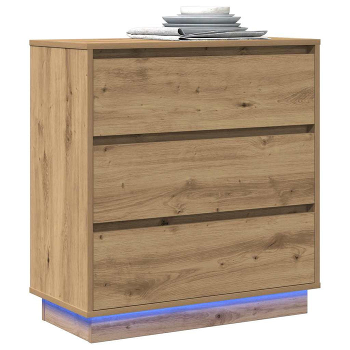 Dulap de noapte cu sertar Stejar Artizanal 71 x 34,5 x 75 cm - WALTI WALTI