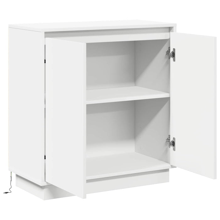 Bufet LED pentru Alb 71 x 34,5 x 75 cm Lemn compozit - WALTI WALTI
