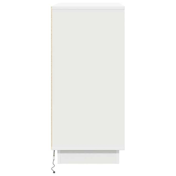 Bufet LED pentru Alb 71 x 34,5 x 75 cm Lemn compozit - WALTI WALTI