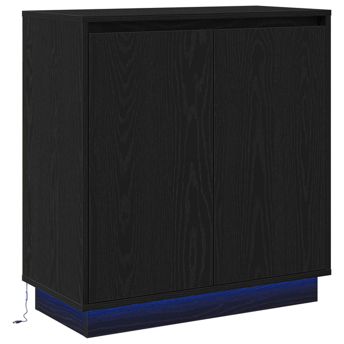 Bufet cu raft Stejar Negru 71 x 34.5 x 75 cm Lemn compozit - WALTI WALTI