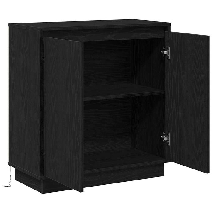 Bufet cu raft Stejar Negru 71 x 34.5 x 75 cm Lemn compozit - WALTI WALTI