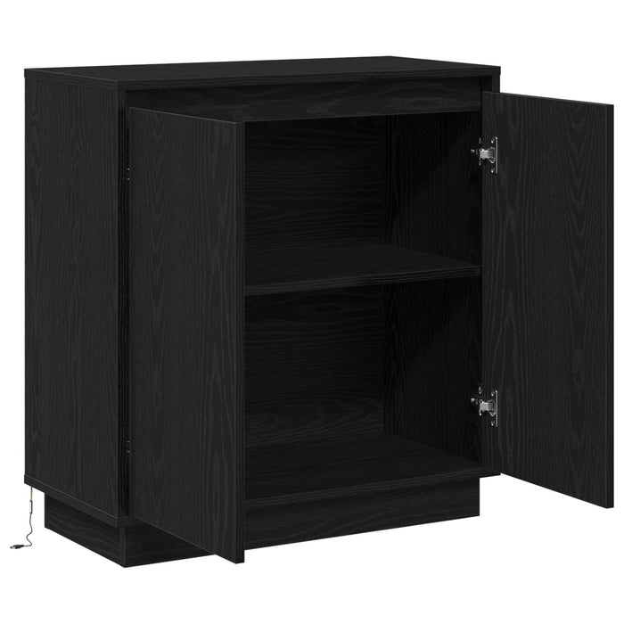 Bufet cu raft Stejar Negru 71 x 34.5 x 75 cm Lemn compozit - WALTI WALTI