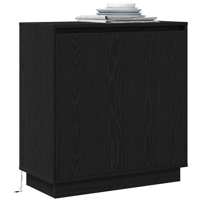 Bufet cu raft Stejar Negru 71 x 34.5 x 75 cm Lemn compozit - WALTI WALTI