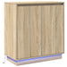 Bufet LED pentru Stejar Sonoma 71 x 34,5 x 75 cm Lemn compozit - WALTI WALTI