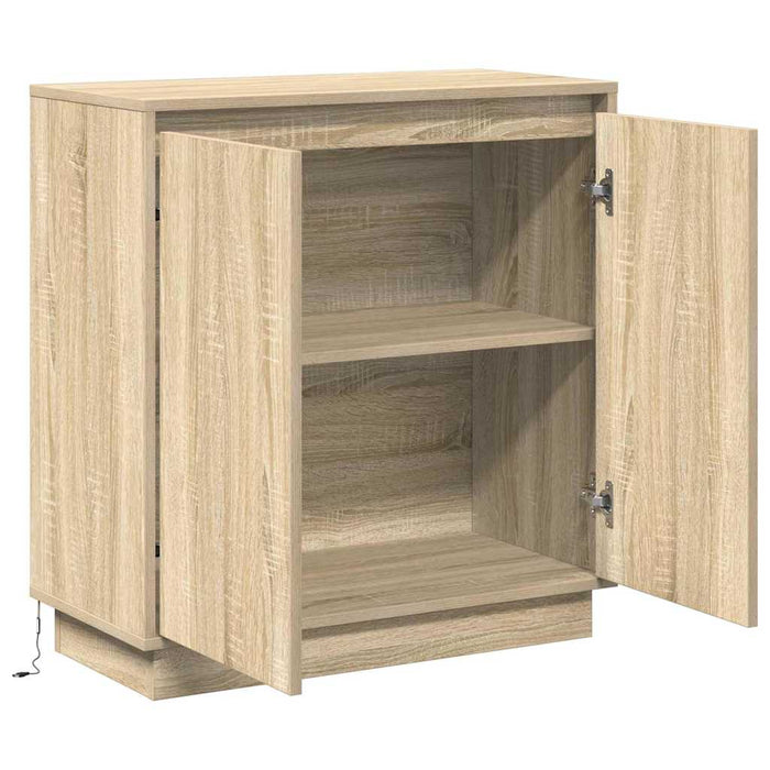 Bufet LED pentru Stejar Sonoma 71 x 34,5 x 75 cm Lemn compozit - WALTI WALTI