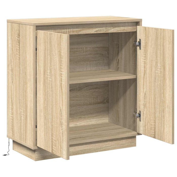 Bufet LED pentru Stejar Sonoma 71 x 34,5 x 75 cm Lemn compozit - WALTI WALTI