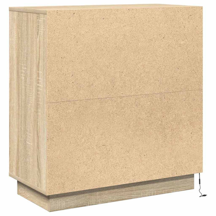 Bufet LED pentru Stejar Sonoma 71 x 34,5 x 75 cm Lemn compozit - WALTI WALTI