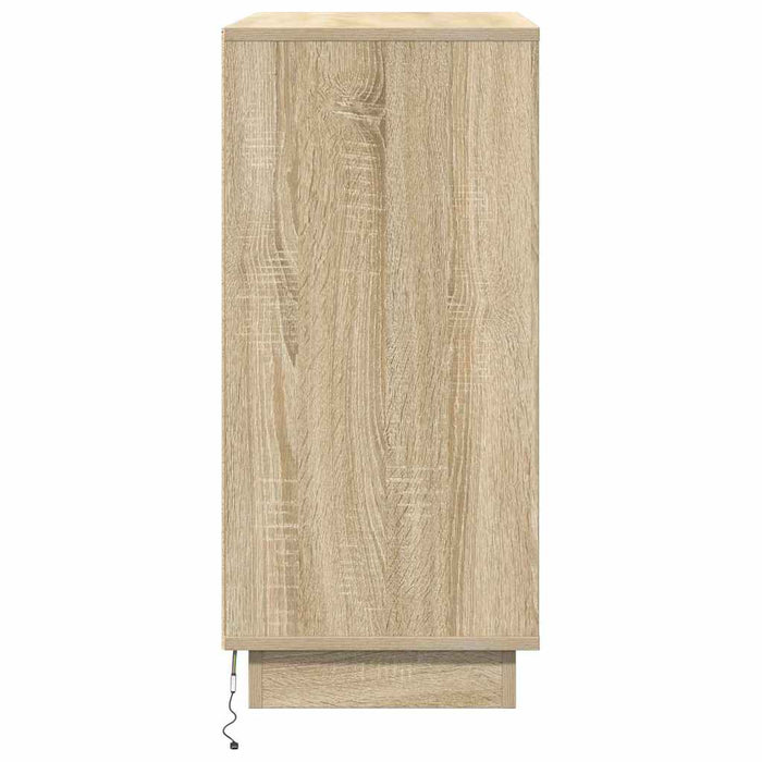 Bufet LED pentru Stejar Sonoma 71 x 34,5 x 75 cm Lemn compozit - WALTI WALTI
