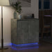 Bufet LED pentru Gri Beton 71 x 34,5 x 75 cm Lemn compozit - WALTI WALTI