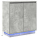 Bufet LED pentru Gri Beton 71 x 34,5 x 75 cm Lemn compozit - WALTI WALTI