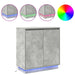 Bufet LED pentru Gri Beton 71 x 34,5 x 75 cm Lemn compozit - WALTI WALTI
