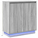 Bufet LED pentru Sonoma gri 71 x 34,5 x 75 cm Lemn compozit - WALTI WALTI