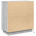 Bufet LED pentru Sonoma gri 71 x 34,5 x 75 cm Lemn compozit - WALTI WALTI