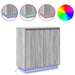 Bufet LED pentru Sonoma gri 71 x 34,5 x 75 cm Lemn compozit - WALTI WALTI
