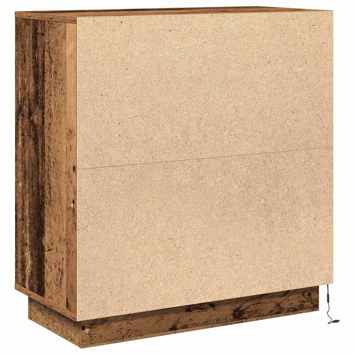 Bufet LED pentru Lemn vechi 71 x 34,5 x 75 cm Lemn compozit - WALTI WALTI