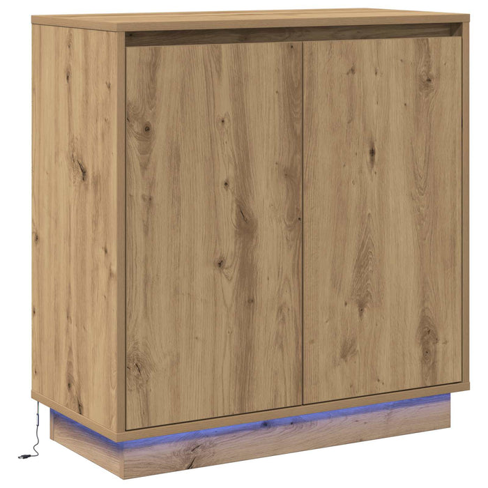 Bufet LED Stejar Artizanal 71 x 34,5 x 75 cm Lemn compozit - WALTI WALTI