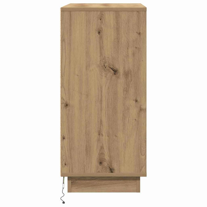 Bufet LED Stejar Artizanal 71 x 34,5 x 75 cm Lemn compozit - WALTI WALTI