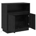 Bufet cu LED Stejar negru 71 x 34.5 x 75 cm Lemn compozit - WALTI WALTI
