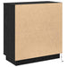 Bufet cu LED Stejar negru 71 x 34.5 x 75 cm Lemn compozit - WALTI WALTI