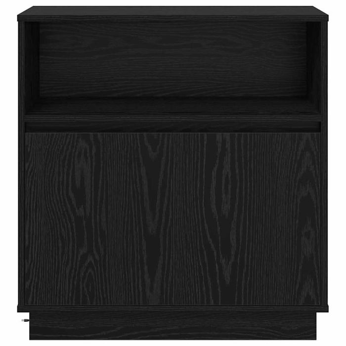 Bufet cu LED Stejar negru 71 x 34.5 x 75 cm Lemn compozit - WALTI WALTI