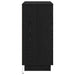 Bufet cu LED Stejar negru 71 x 34.5 x 75 cm Lemn compozit - WALTI WALTI