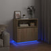 Bufet cu LED Stejar sonoma 71 x 34.5 x 75 cm Lemn compozit - WALTI WALTI
