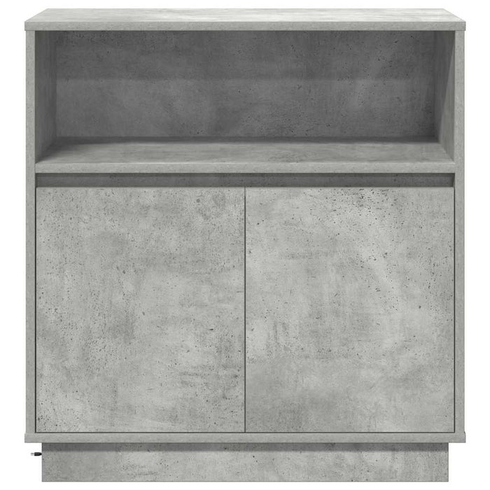 Bufet cu LED Gri beton 71 x 34.5 x 75 cm Lemn compozit - WALTI WALTI