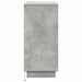 Bufet cu LED Gri beton 71 x 34.5 x 75 cm Lemn compozit - WALTI WALTI