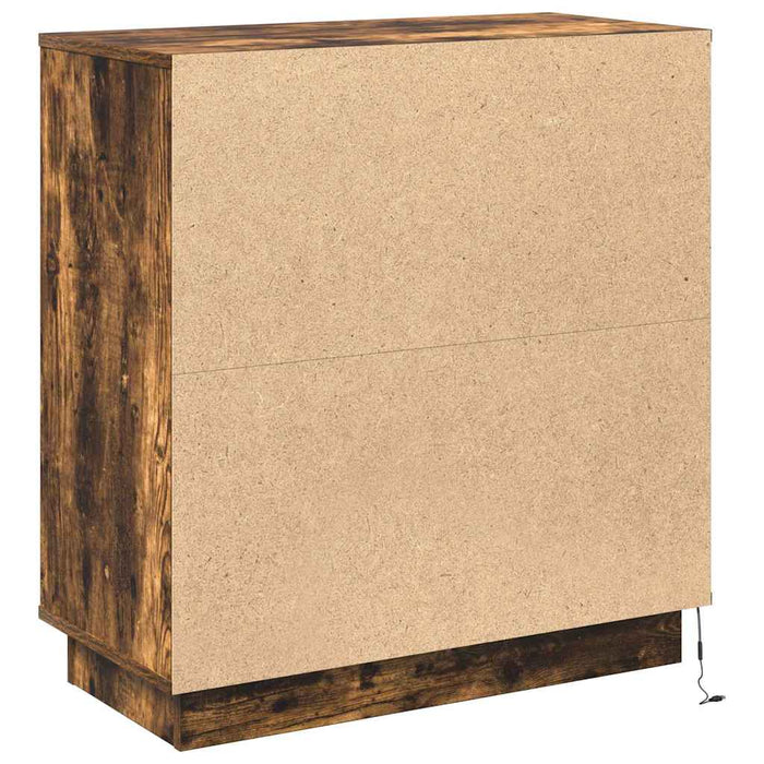 Bufet cu LED Stejar afumat 71 x 34.5 x 75 cm Lemn compozit - WALTI WALTI