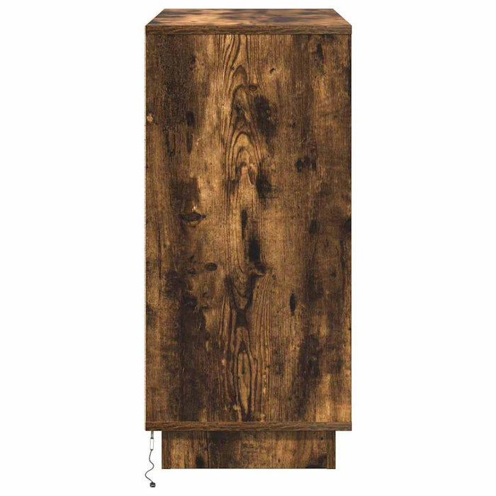 Bufet cu LED Stejar afumat 71 x 34.5 x 75 cm Lemn compozit - WALTI WALTI