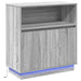 Bufet cu LED sonoma gri 71 x 34.5 x 75 cm Lemn compozit - WALTI WALTI
