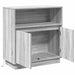 Bufet cu LED sonoma gri 71 x 34.5 x 75 cm Lemn compozit - WALTI WALTI
