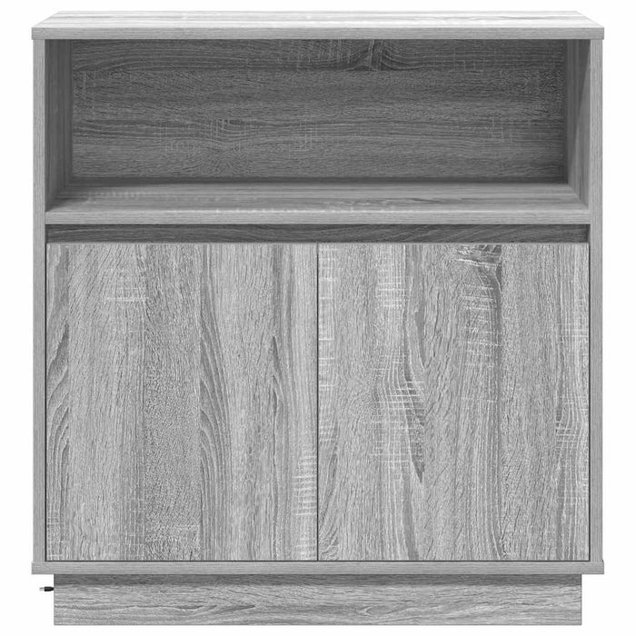 Bufet cu LED sonoma gri 71 x 34.5 x 75 cm Lemn compozit - WALTI WALTI