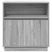 Bufet cu LED sonoma gri 71 x 34.5 x 75 cm Lemn compozit - WALTI WALTI