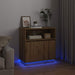 Bufet cu LED stejar artizanal 71 x 34.5 x 75 cm Lemn compozit - WALTI WALTI