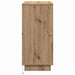 Bufet cu LED stejar artizanal 71 x 34.5 x 75 cm Lemn compozit - WALTI WALTI