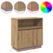 Bufet cu LED stejar artizanal 71 x 34.5 x 75 cm Lemn compozit - WALTI WALTI