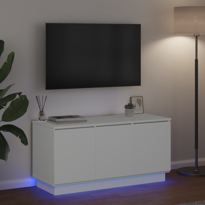 Cabinet TV Alb 100 x 38 x 49 cm Lemn compozit - WALTI WALTI