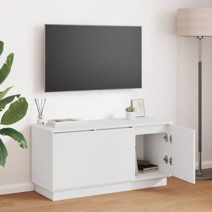 Cabinet TV Alb 100 x 38 x 49 cm Lemn compozit - WALTI WALTI