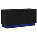 Cabinet TV cu LED Stejar negru 100 x 38 x 49 cm Lemn compozit - WALTI WALTI
