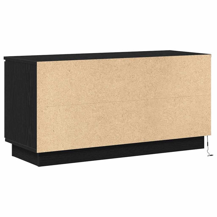 Cabinet TV cu LED Stejar negru 100 x 38 x 49 cm Lemn compozit - WALTI WALTI