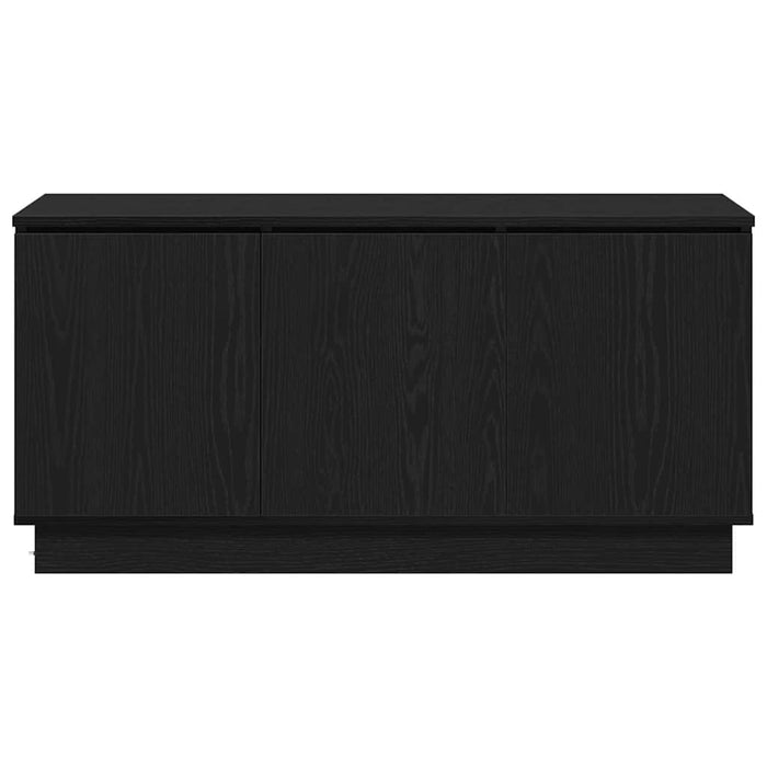 Cabinet TV cu LED Stejar negru 100 x 38 x 49 cm Lemn compozit - WALTI WALTI