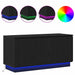 Cabinet TV cu LED Stejar negru 100 x 38 x 49 cm Lemn compozit - WALTI WALTI