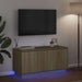 Cabinet TV cu LED Stejar sonoma 100 x 38 x 49 cm Lemn compozit - WALTI WALTI