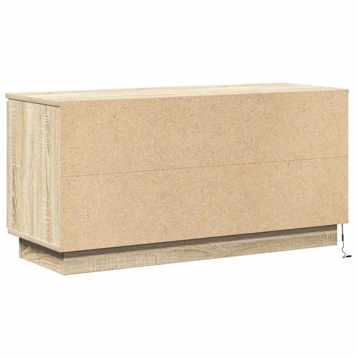 Cabinet TV cu LED Stejar sonoma 100 x 38 x 49 cm Lemn compozit - WALTI WALTI