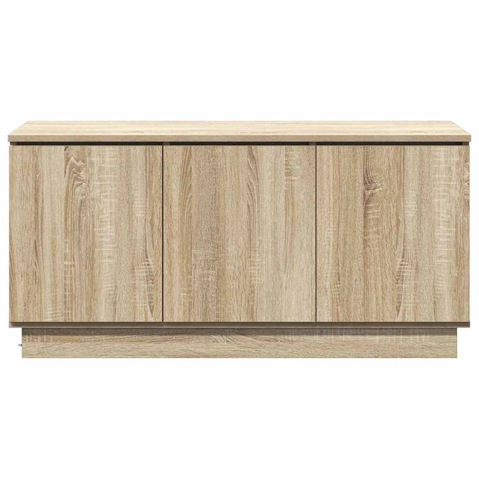 Cabinet TV cu LED Stejar sonoma 100 x 38 x 49 cm Lemn compozit - WALTI WALTI