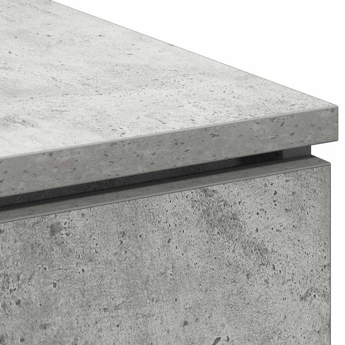 Cabinet TV Gri din beton 100 x 38 x 49 cm Lemn compozit WALTI