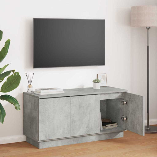 Cabinet TV Gri din beton 100 x 38 x 49 cm Lemn compozit - WALTI WALTI