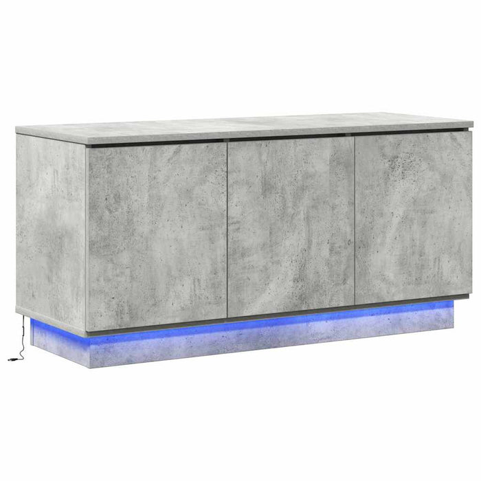 Cabinet TV Gri din beton 100 x 38 x 49 cm Lemn compozit WALTI